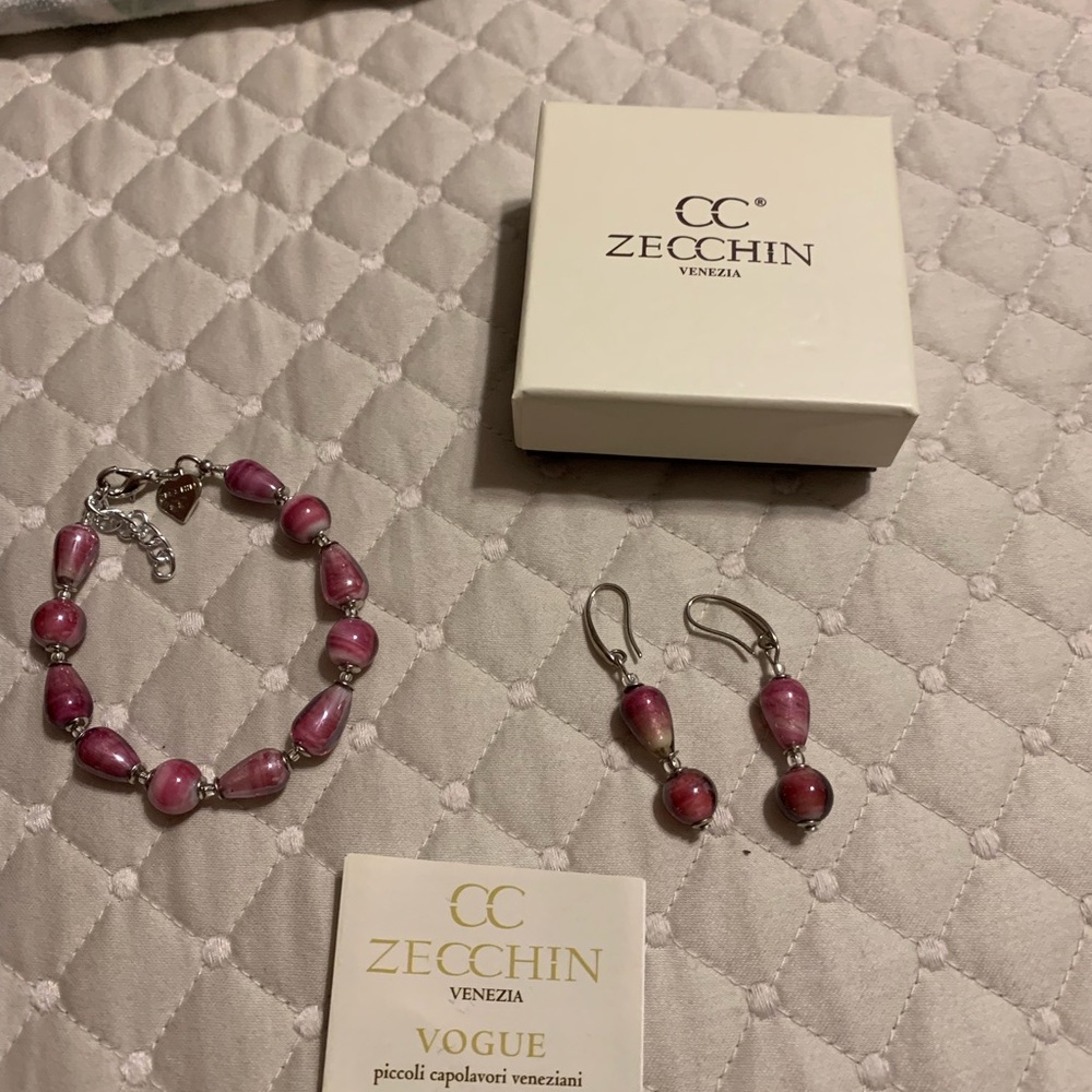 Murano Glass Bead Jewelry Set
